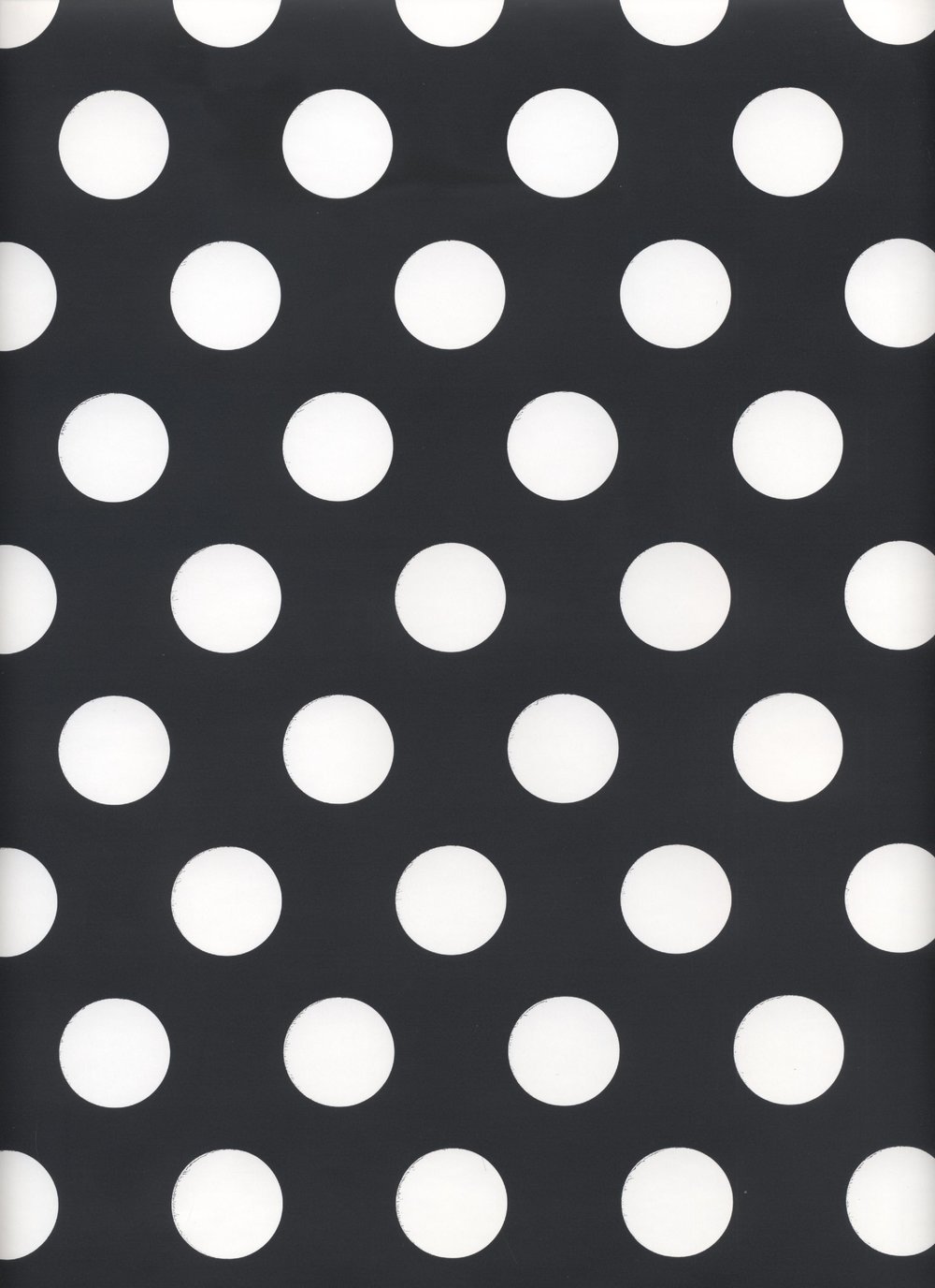 Black with White Dots — Rich Plus Gift Wrapping Paper Wholesale